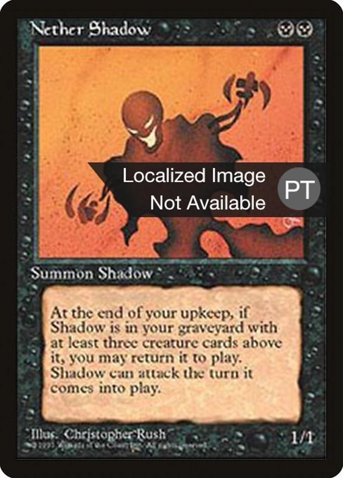 Nether Shadow [Fourth Edition (Foreign Black Border)] | Silver Goblin