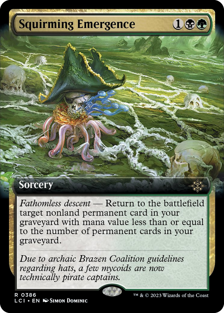 Squirming Emergence (Extended Art) [The Lost Caverns of Ixalan] | Silver Goblin
