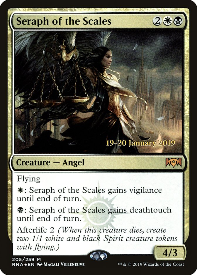 Seraph of the Scales [Ravnica Allegiance Prerelease Promos] | Silver Goblin