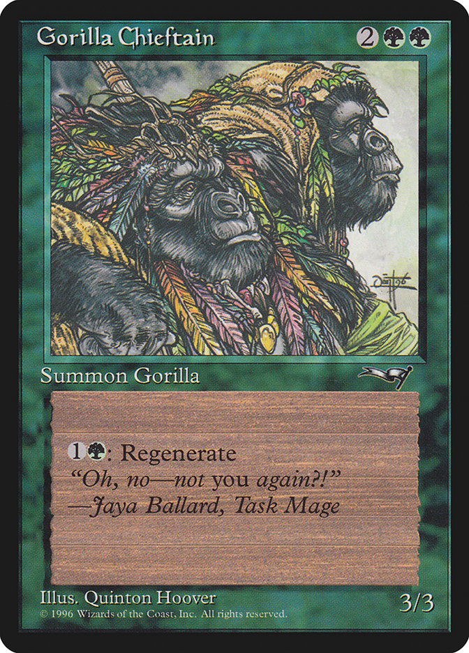 Gorilla Chieftain (Two Gorilla Art) [Alliances] | Silver Goblin