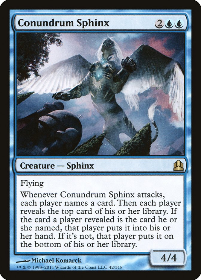 Conundrum Sphinx [Commander 2011] | Silver Goblin