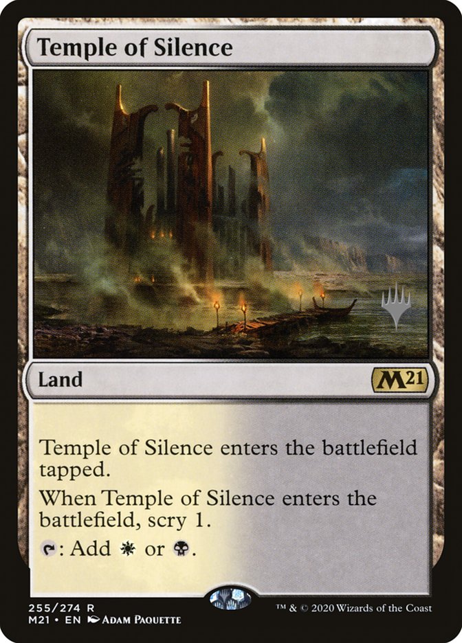 Temple of Silence (Promo Pack) [Core Set 2021 Promos] | Silver Goblin