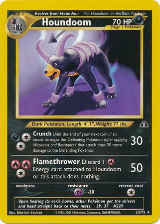 Houndoom (23/75) [Neo Discovery Unlimited] | Silver Goblin