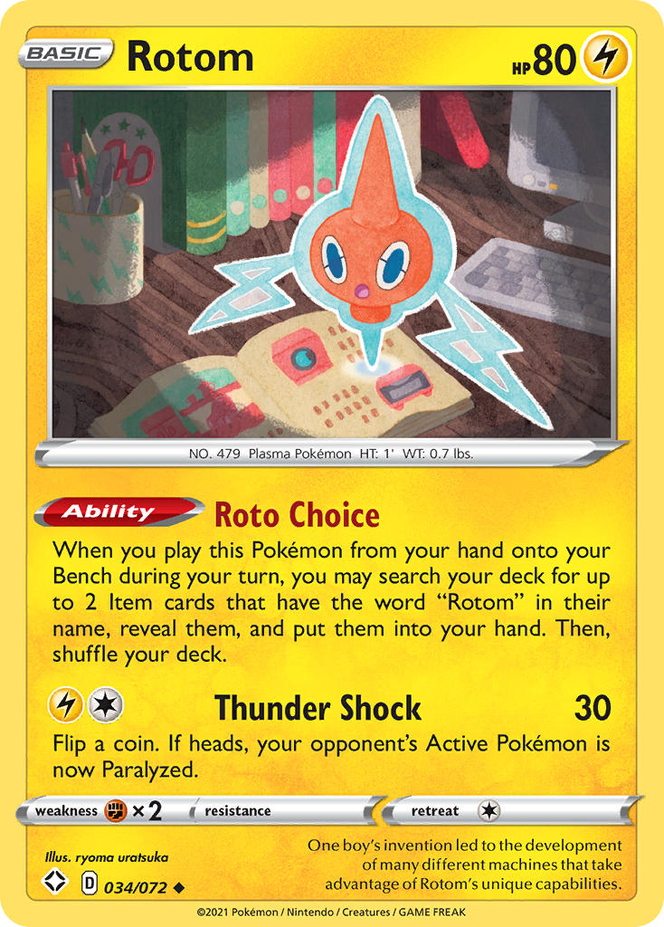 Rotom (034/072) [Sword & Shield: Shining Fates] | Silver Goblin