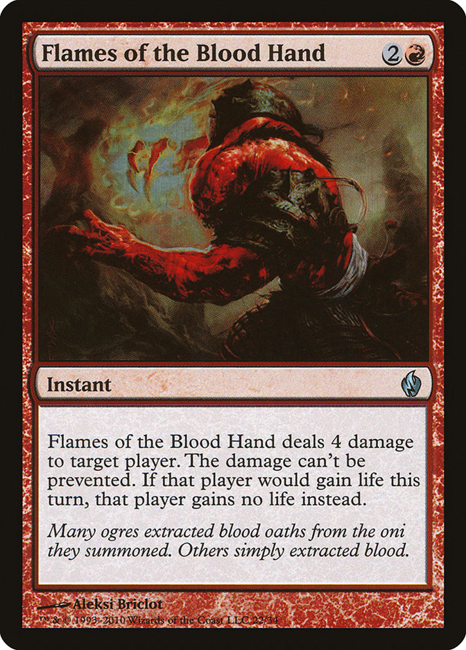 Flames of the Blood Hand [Premium Deck Series: Fire and Lightning] | Silver Goblin