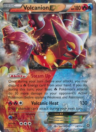 Volcanion EX (26/114) (Jumbo Card) [XY: Steam Siege] | Silver Goblin