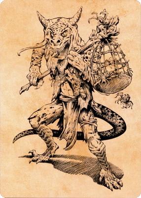 Taunting Kobold Art Card [Commander Legends: Battle for Baldur's Gate Art Series] | Silver Goblin