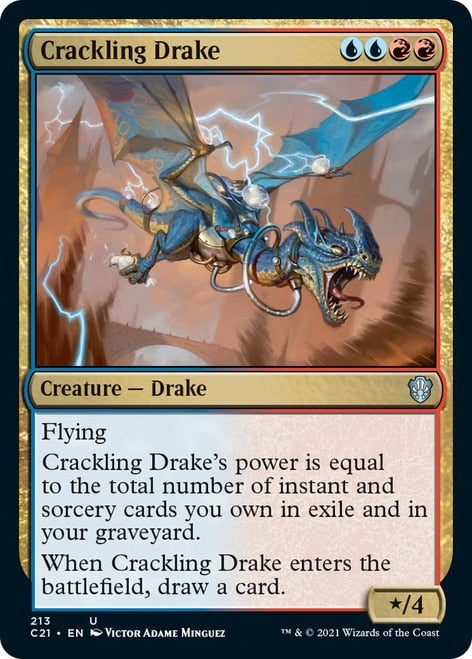 Crackling Drake [Commander 2021] | Silver Goblin