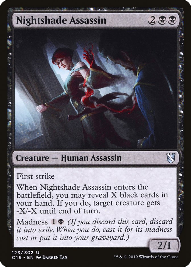 Nightshade Assassin [Commander 2019] | Silver Goblin