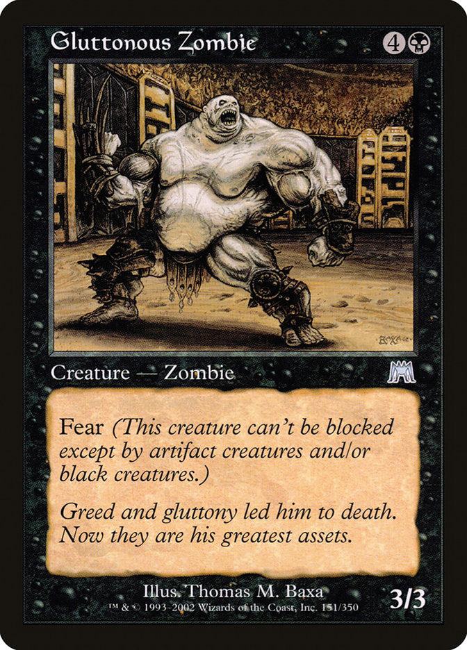 Gluttonous Zombie [Onslaught] | Silver Goblin