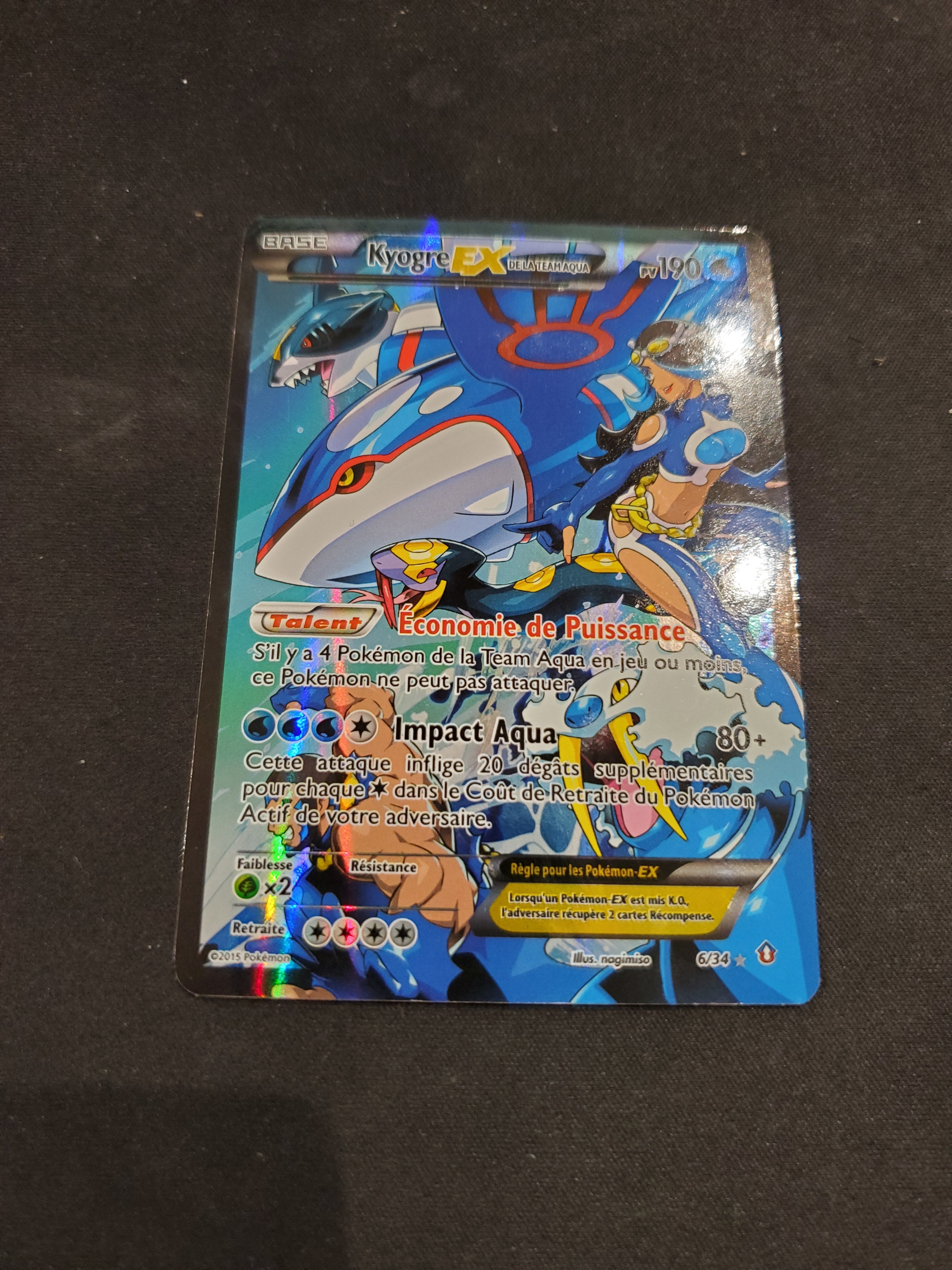 FRENCH Team Aqua's Kyogre EX (6/34) [XY: Double Crisis] | Silver Goblin