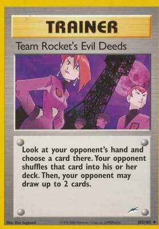 Team Rocket's Evil Deeds (103/105) [Neo Destiny Unlimited] | Silver Goblin