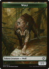 Germ // Wolf Double-Sided Token [Double Masters Tokens] | Silver Goblin