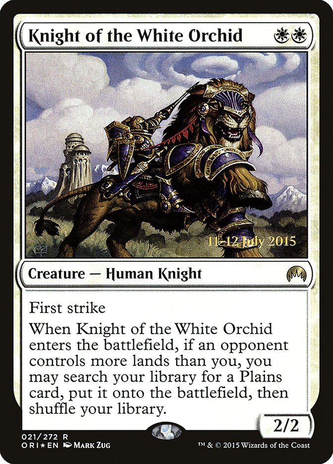 Knight of the White Orchid [Magic Origins Prerelease Promos] | Silver Goblin