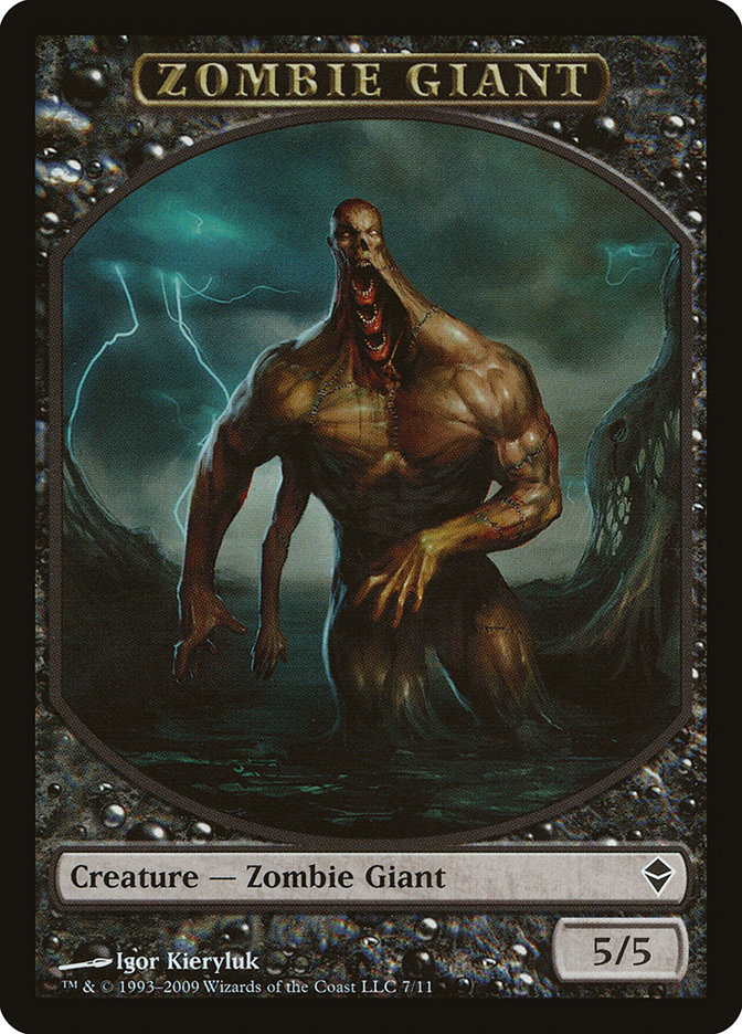 Zombie Giant Token [Zendikar Tokens] | Silver Goblin