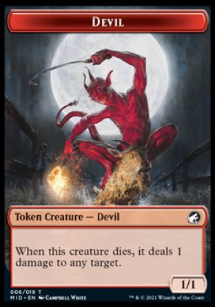 Devil Token [Innistrad: Midnight Hunt Tokens] | Silver Goblin