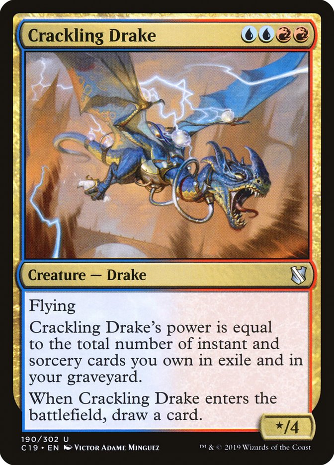 Crackling Drake [Commander 2019] | Silver Goblin