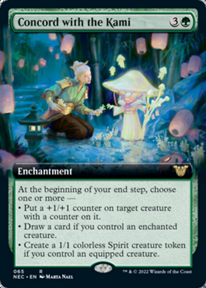 Concord with the Kami (Extended Art) [Kamigawa: Neon Dynasty Commander] | Silver Goblin