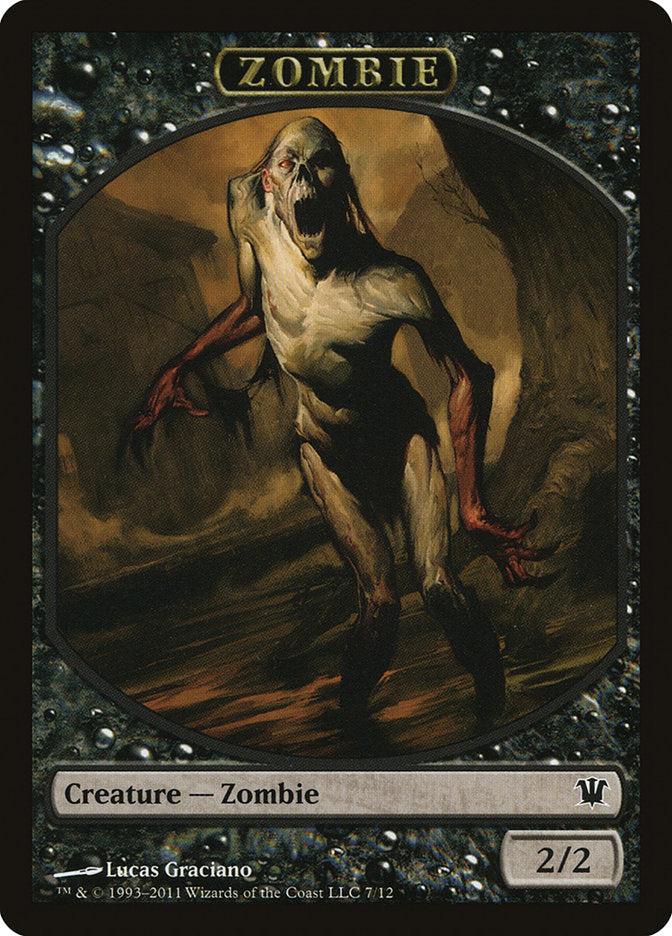 Zombie Token (7/12) [Innistrad Tokens] | Silver Goblin
