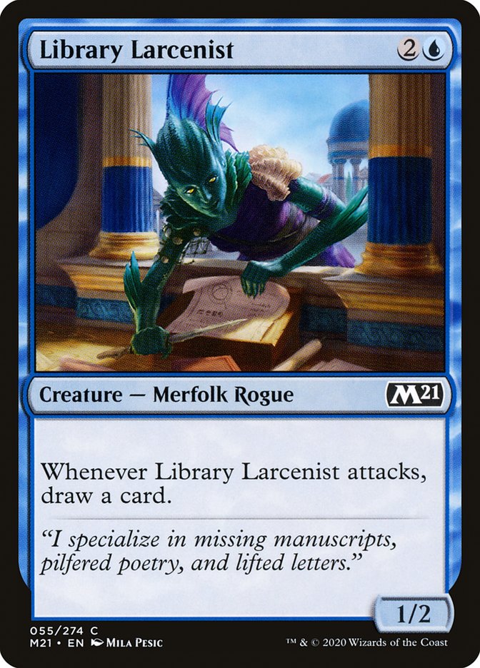 Library Larcenist [Core Set 2021] | Silver Goblin