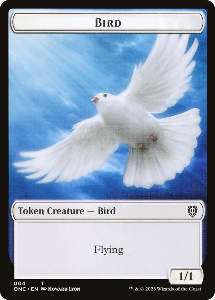 Bird // Cat Double-Sided Token [Phyrexia: All Will Be One Commander Tokens] | Silver Goblin