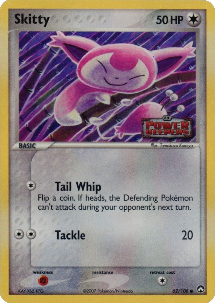 Skitty (62/108) (Stamped) [EX: Power Keepers] | Silver Goblin