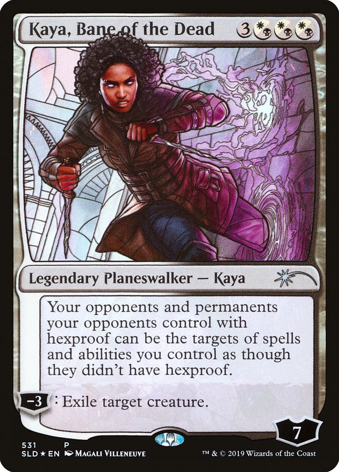 Kaya, Bane of the Dead (Stained Glass) [Secret Lair Drop Promos] | Silver Goblin