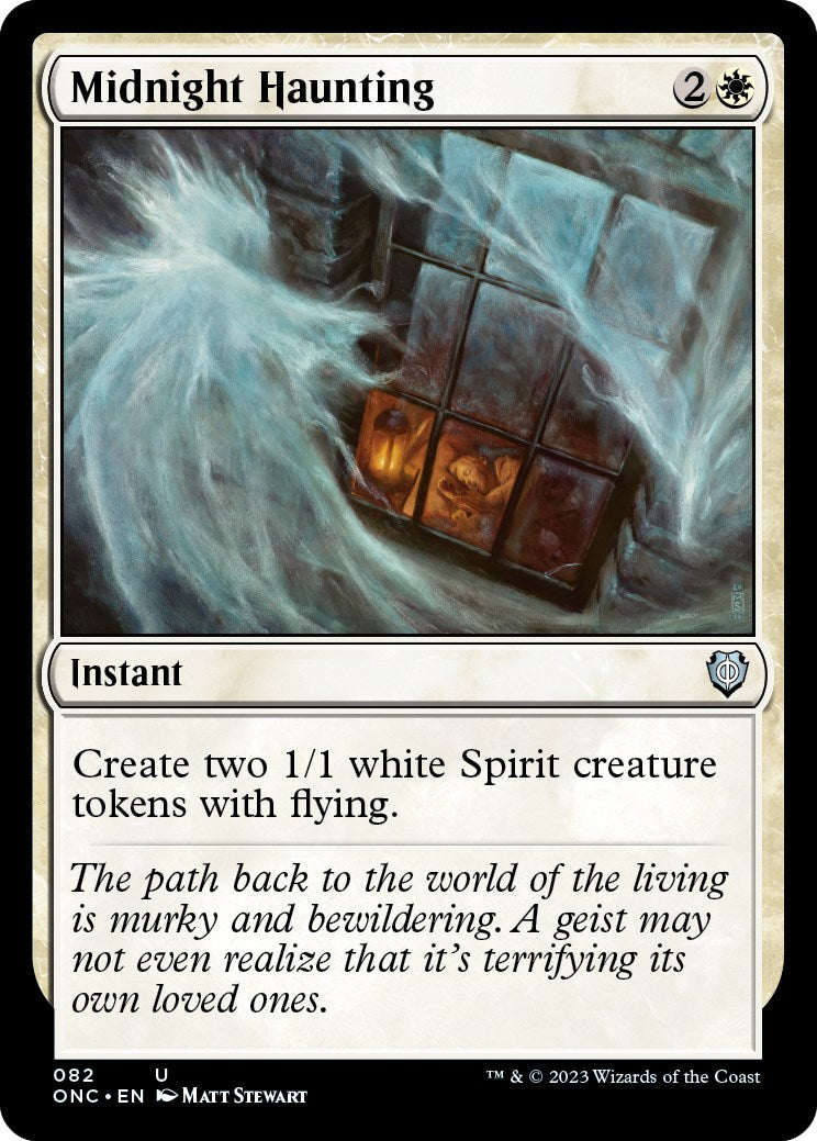 Midnight Haunting [Phyrexia: All Will Be One Commander] | Silver Goblin