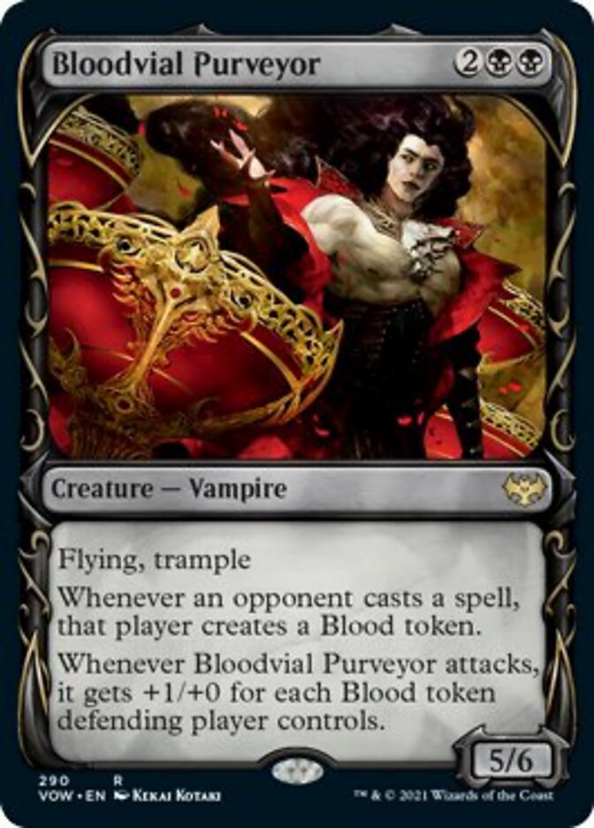 Bloodvial Purveyor (Showcase Fang Frame) [Innistrad: Crimson Vow] | Silver Goblin