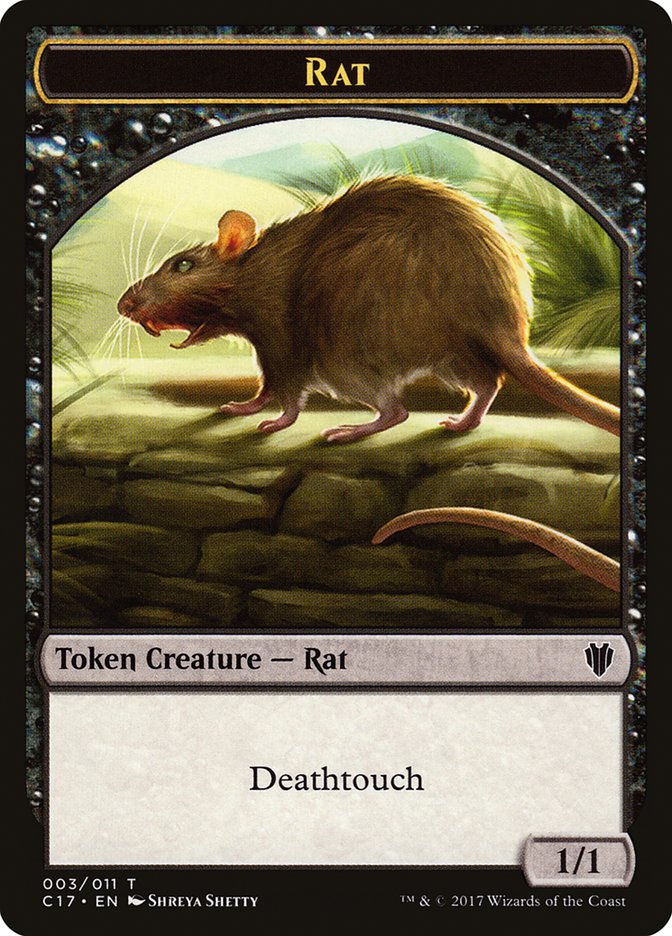 Rat Token [Commander 2017 Tokens] | Silver Goblin