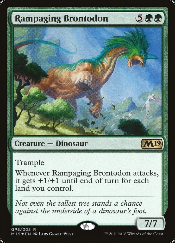 Rampaging Brontodon [Magic 2019 Gift Pack] | Silver Goblin