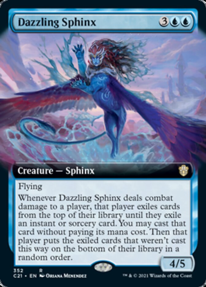 Dazzling Sphinx (Extended Art) [Commander 2021] | Silver Goblin