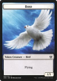 Bird // Kor Ally Double-sided Token [Commander: Zendikar Rising] | Silver Goblin