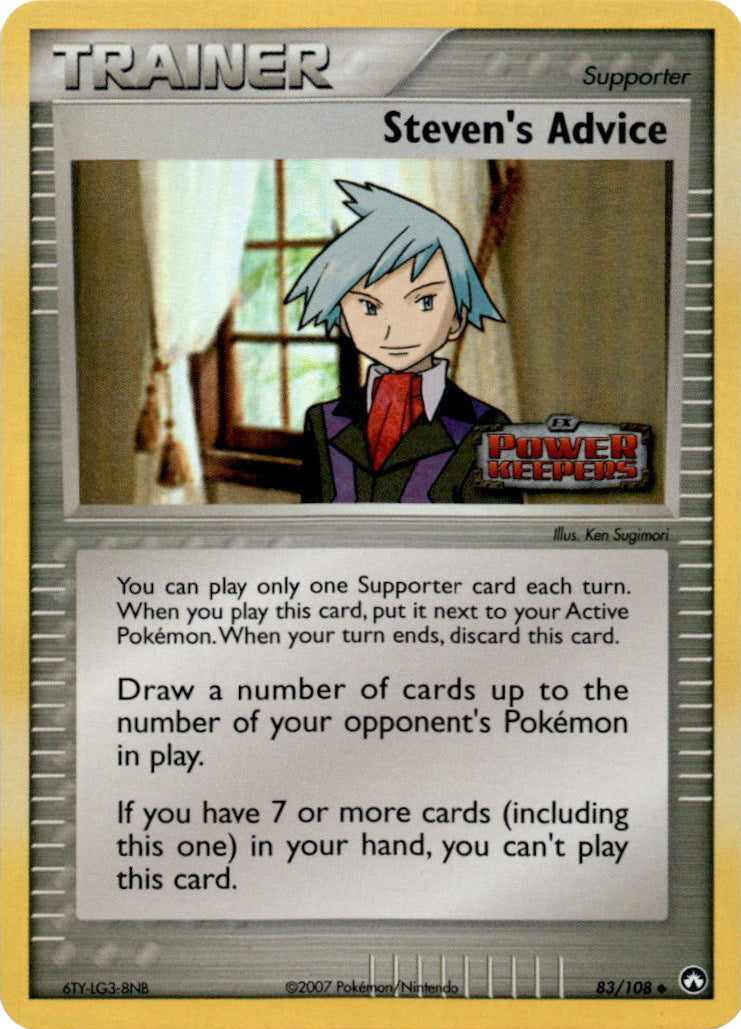 Steven's Advice (83/108) (Stamped) [EX: Power Keepers] | Silver Goblin