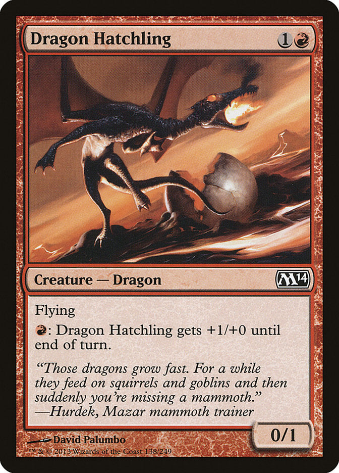 Dragon Hatchling [Magic 2014] | Silver Goblin
