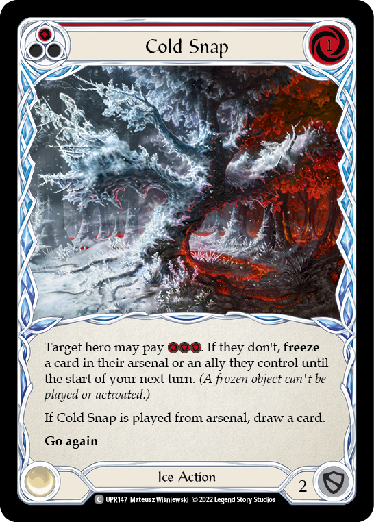 Cold Snap (Red) [UPR147] (Uprising)  Rainbow Foil | Silver Goblin