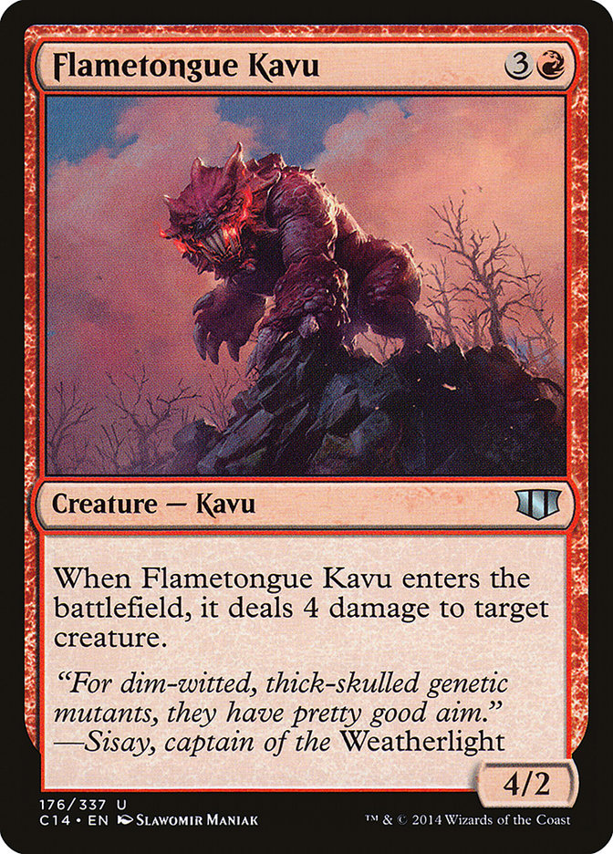 Flametongue Kavu [Commander 2014] | Silver Goblin