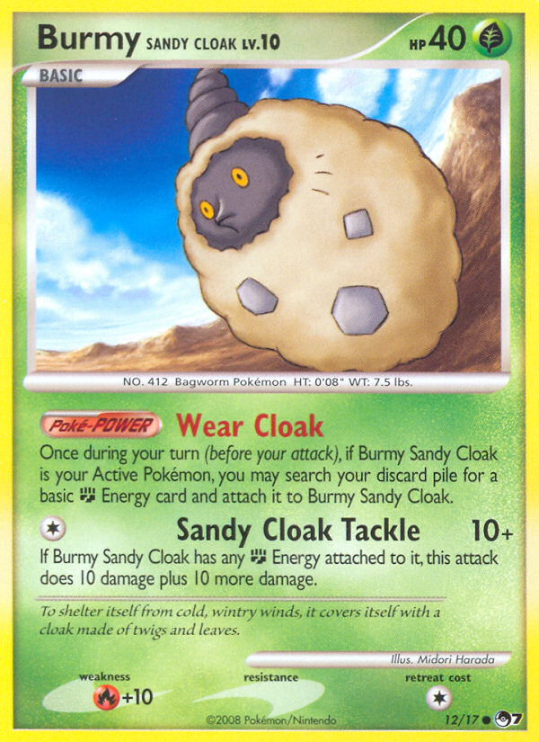 Burmy Sandy Cloak (12/17) [POP Series 7] | Silver Goblin