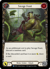 Savage Feast (Yellow) [U-WTR015] (Welcome to Rathe Unlimited)  Unlimited Rainbow Foil | Silver Goblin