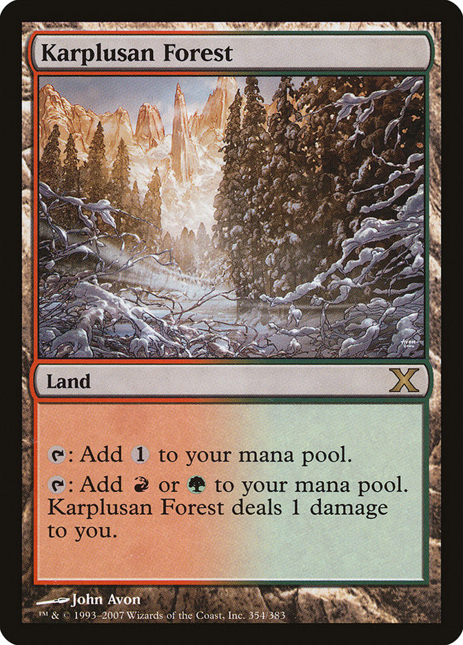 Karplusan Forest [Tenth Edition] | Silver Goblin