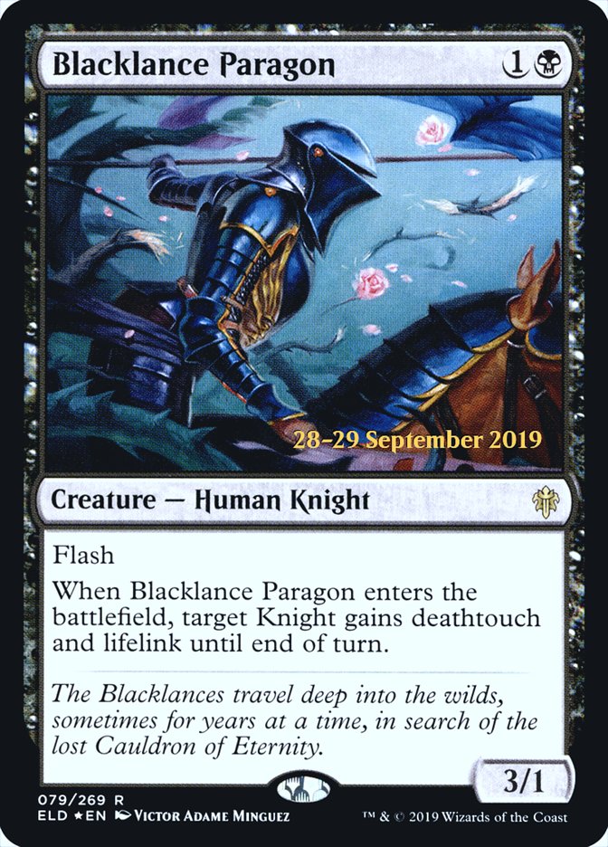 Blacklance Paragon [Throne of Eldraine Prerelease Promos] | Silver Goblin