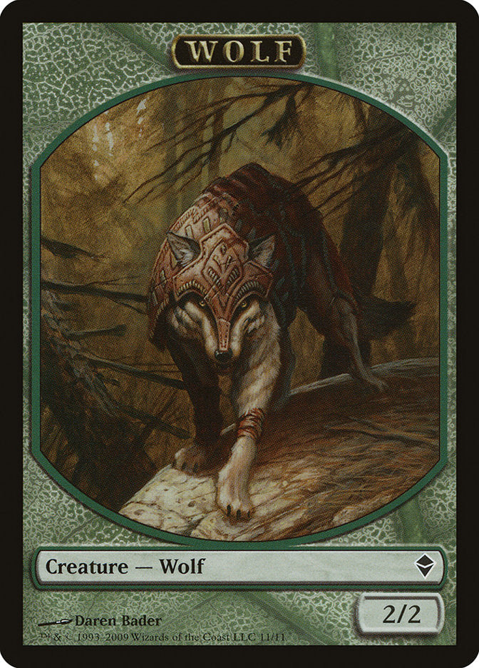 Wolf Token [Zendikar Tokens] | Silver Goblin