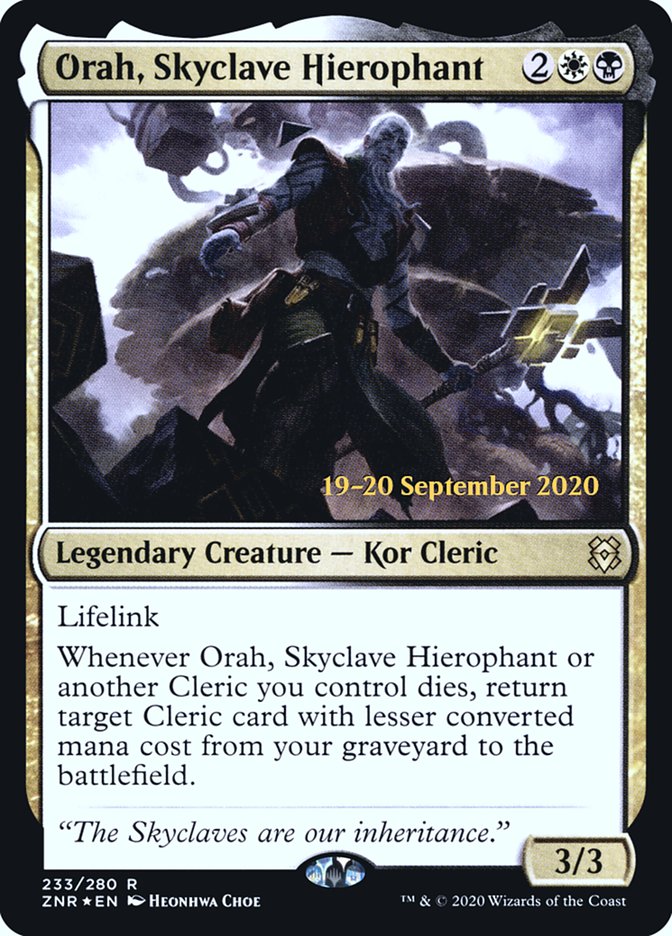 Orah, Skyclave Hierophant [Zendikar Rising Prerelease Promos] | Silver Goblin