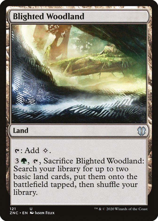 Blighted Woodland [Zendikar Rising Commander] | Silver Goblin