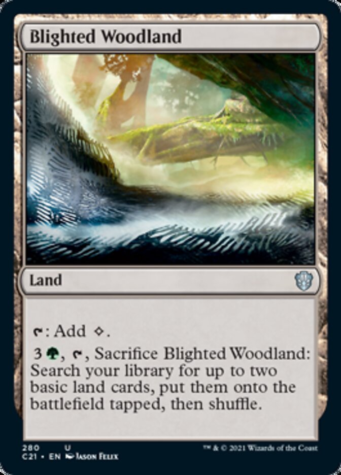 Blighted Woodland [Commander 2021] | Silver Goblin