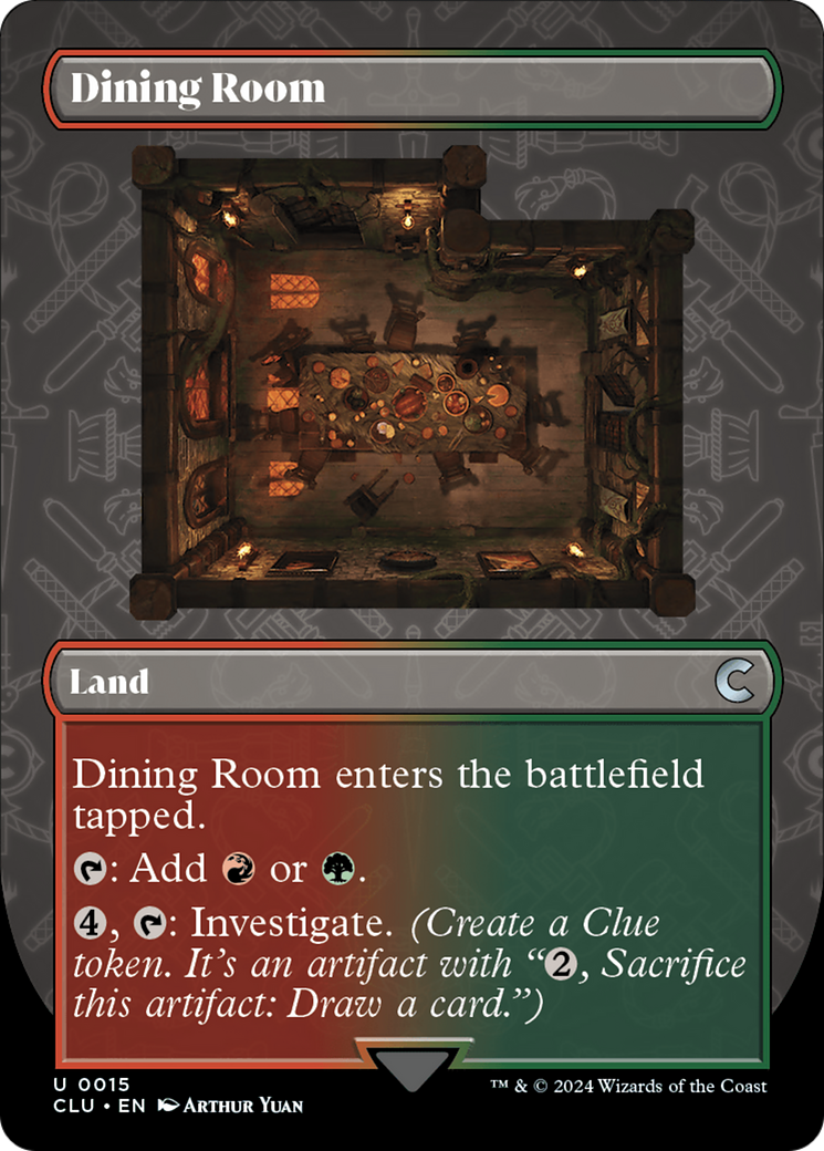 Dining Room (Borderless) [Ravnica: Clue Edition] | Silver Goblin