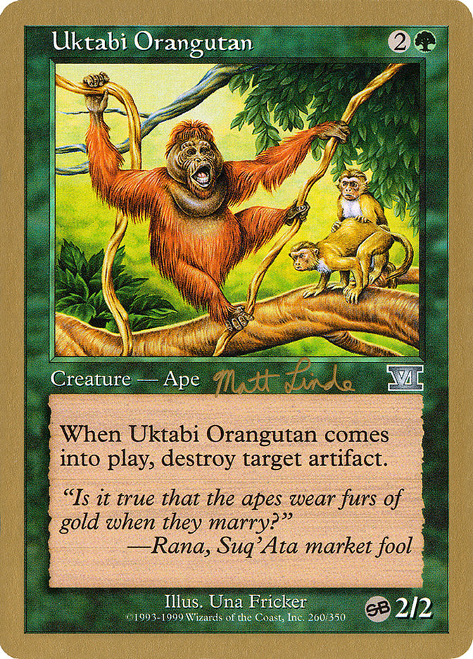 Uktabi Orangutan (Matt Linde) (SB) [World Championship Decks 1999] | Silver Goblin
