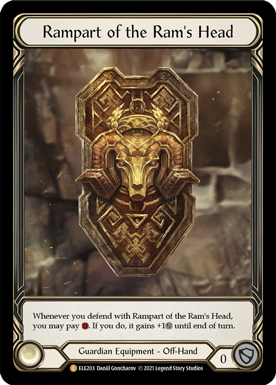 Rampart of the Ram's Head [ELE203] (Tales of Aria)  1st Edition Cold Foil | Silver Goblin