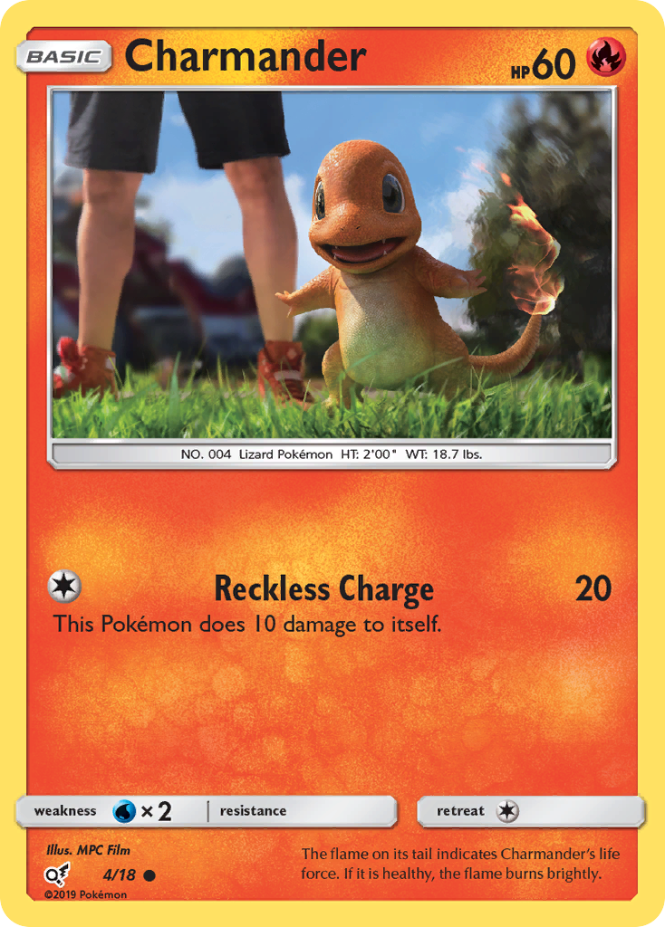 Charmander (4/18) [Sun & Moon: Detective Pikachu] | Silver Goblin