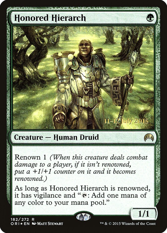 Honored Hierarch [Magic Origins Prerelease Promos] | Silver Goblin